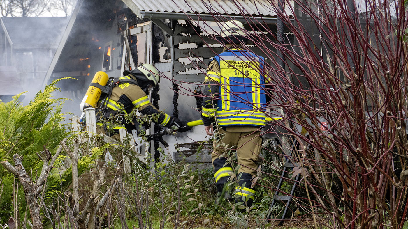 Aspach-Großaspach: Brand einer Gartenhütte