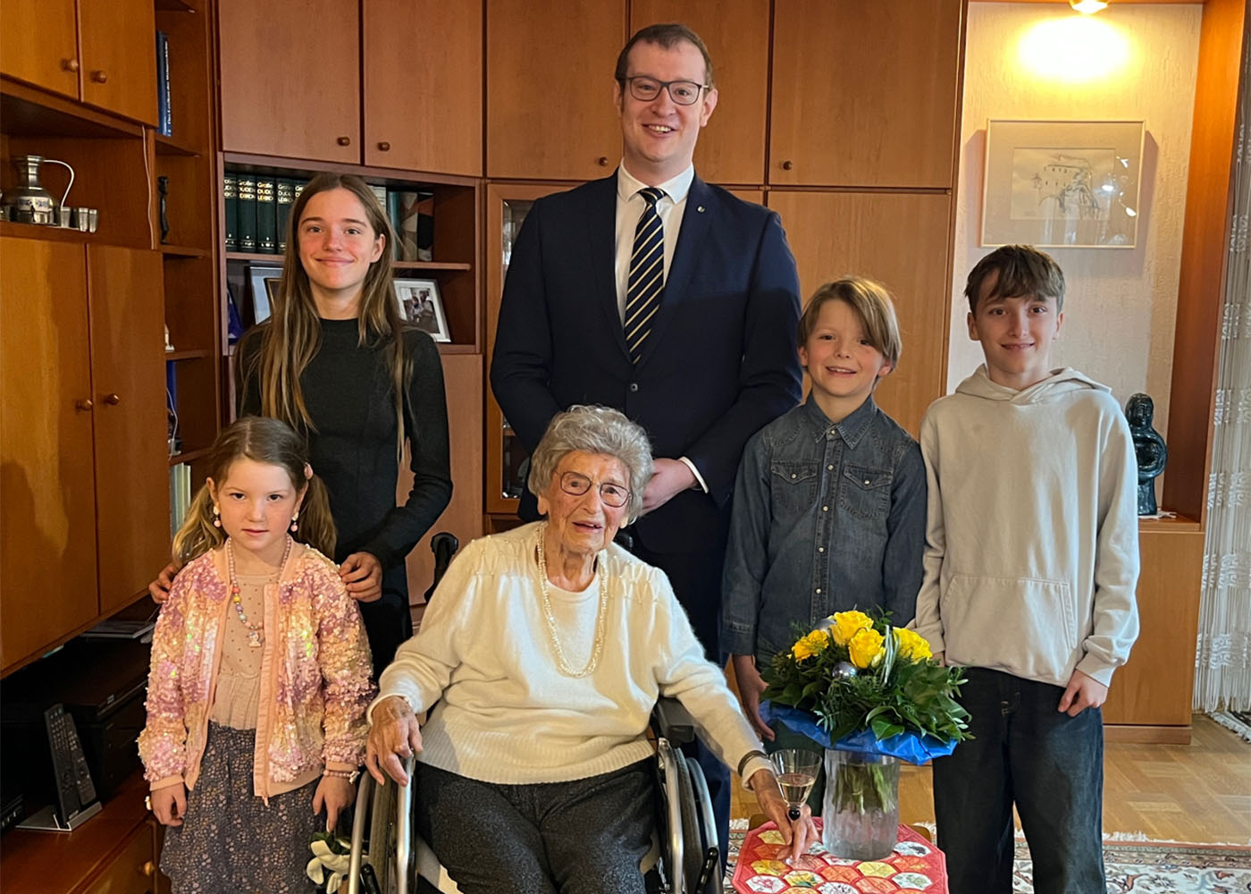 Oberbürgermeister Maximilian Friedrich Backnang 102. Geburtstag Anni Michel