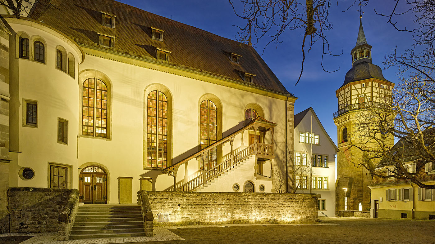 Stiftskirche bei Nacht Backnang