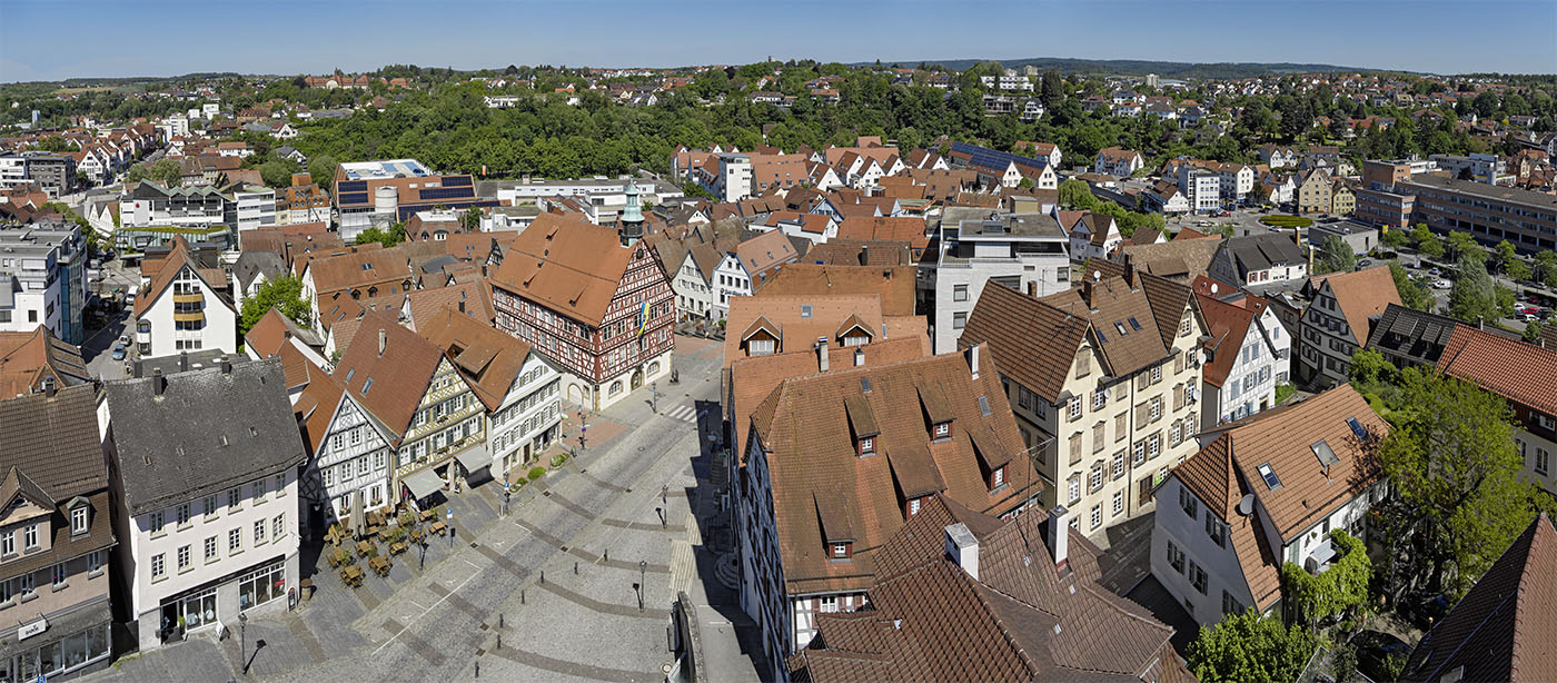 Panorama Innenstadt Backnang