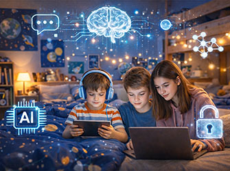 Dieses Bild wurde mit KI erstellt Kinder und Jugedliche mit KI