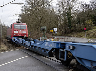Murrtalbahn – Bahnübergang bei BK-Steinbach