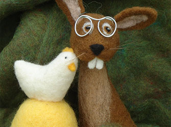 Hase & Co Nadelfilzen für Ostern an der Volkshochschule Backnang