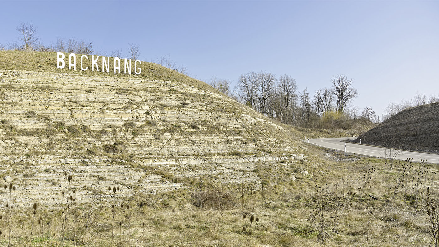  Backnang Schriftzug am Ortseingang