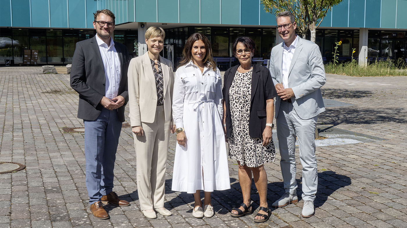 Benjamin Wahl, Tanja Feest, Melina Garofalo, Dr. Isolde Fleuchaus, Dr. Richard Sigel | © BJ. Lattner