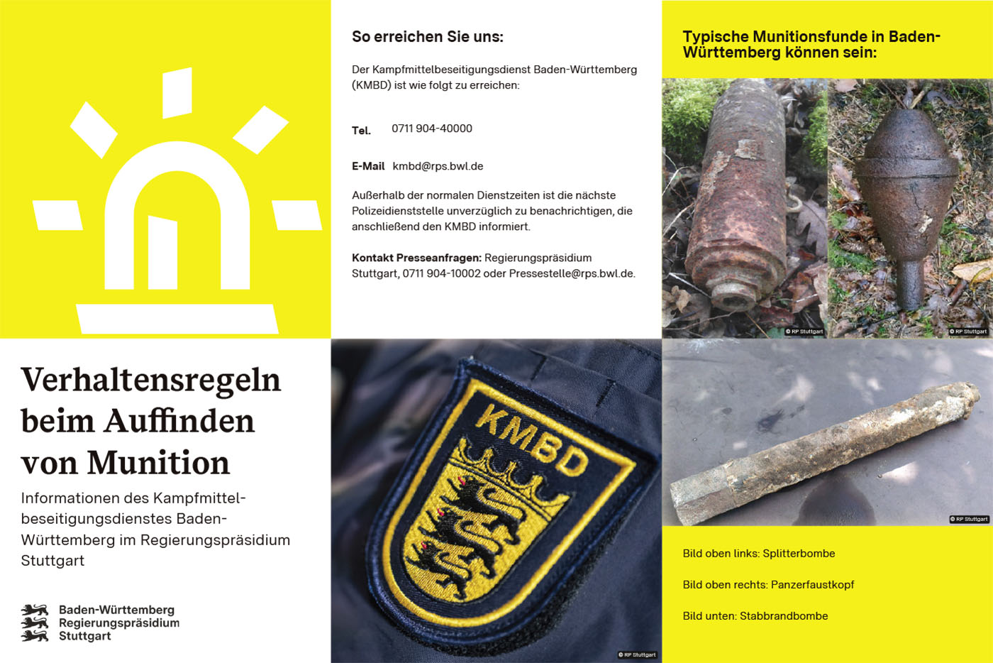 Broschüre des Regierungspräsidium Stuttgart | © Regierungspräsidium Stuttgart 