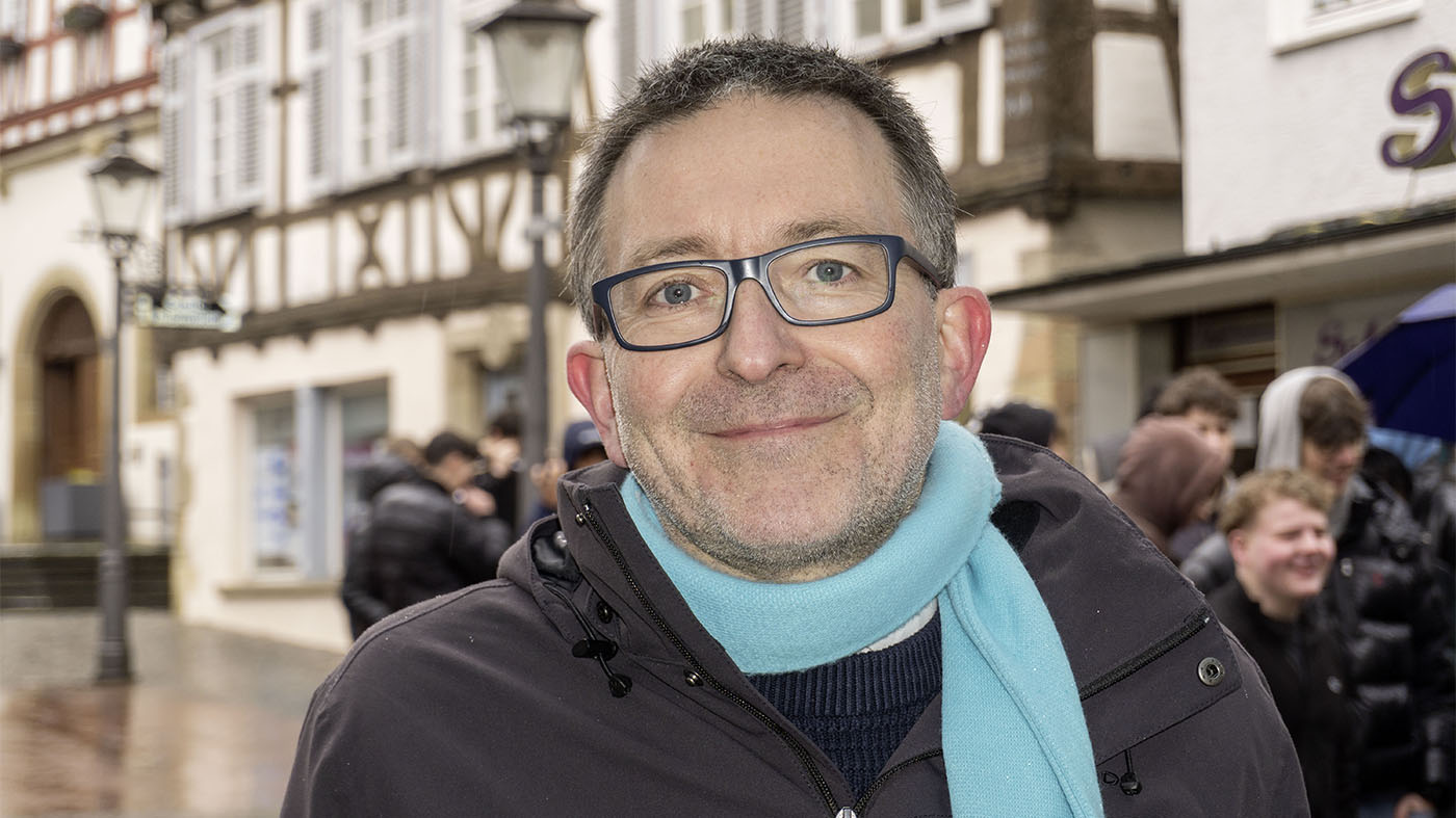 Dr. Jens Steinat bei Wahlkampf 2026 zur Landtagswahl | © BJ. Lattner